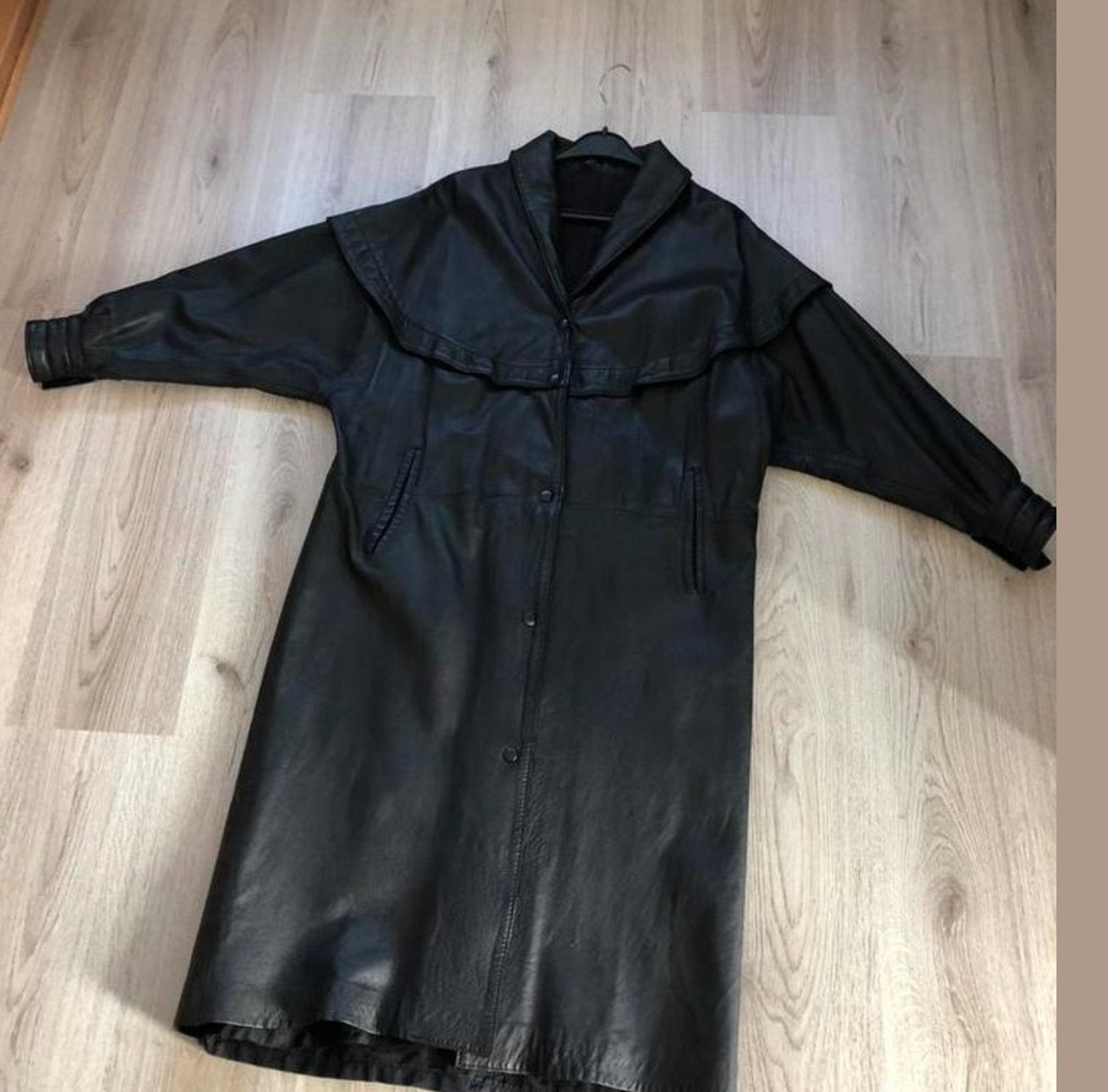 Lederen dames jas mt 40/42, Ophalen, Gedragen, Maat 42/44 (L), Zwart