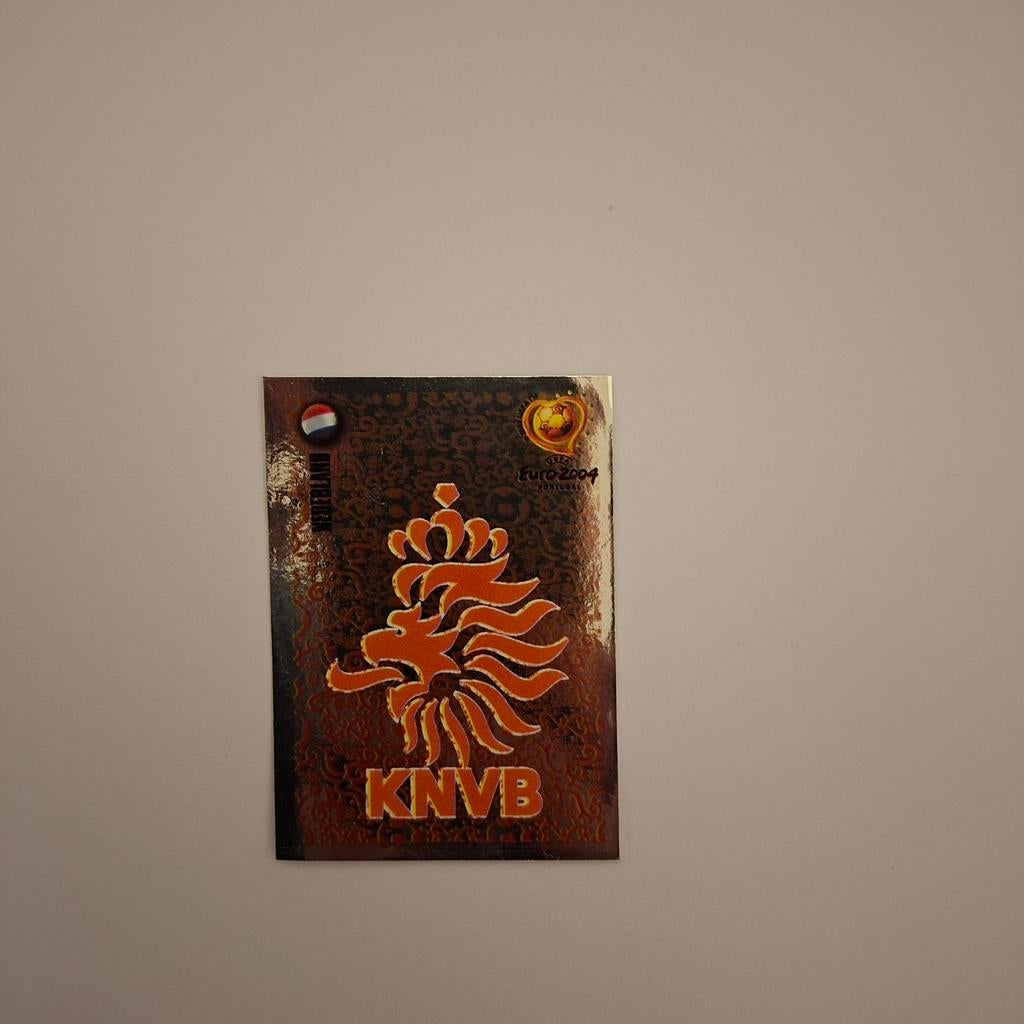 Panini euro 2004 embleem., Ophalen of Verzenden, Zo goed als nieuw, Sticker
