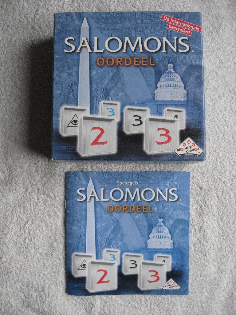 Identity Games - Salomons Oordeel (evt. gratis; zie tekst), Ophalen of Verzenden, Nieuw, Identity Games