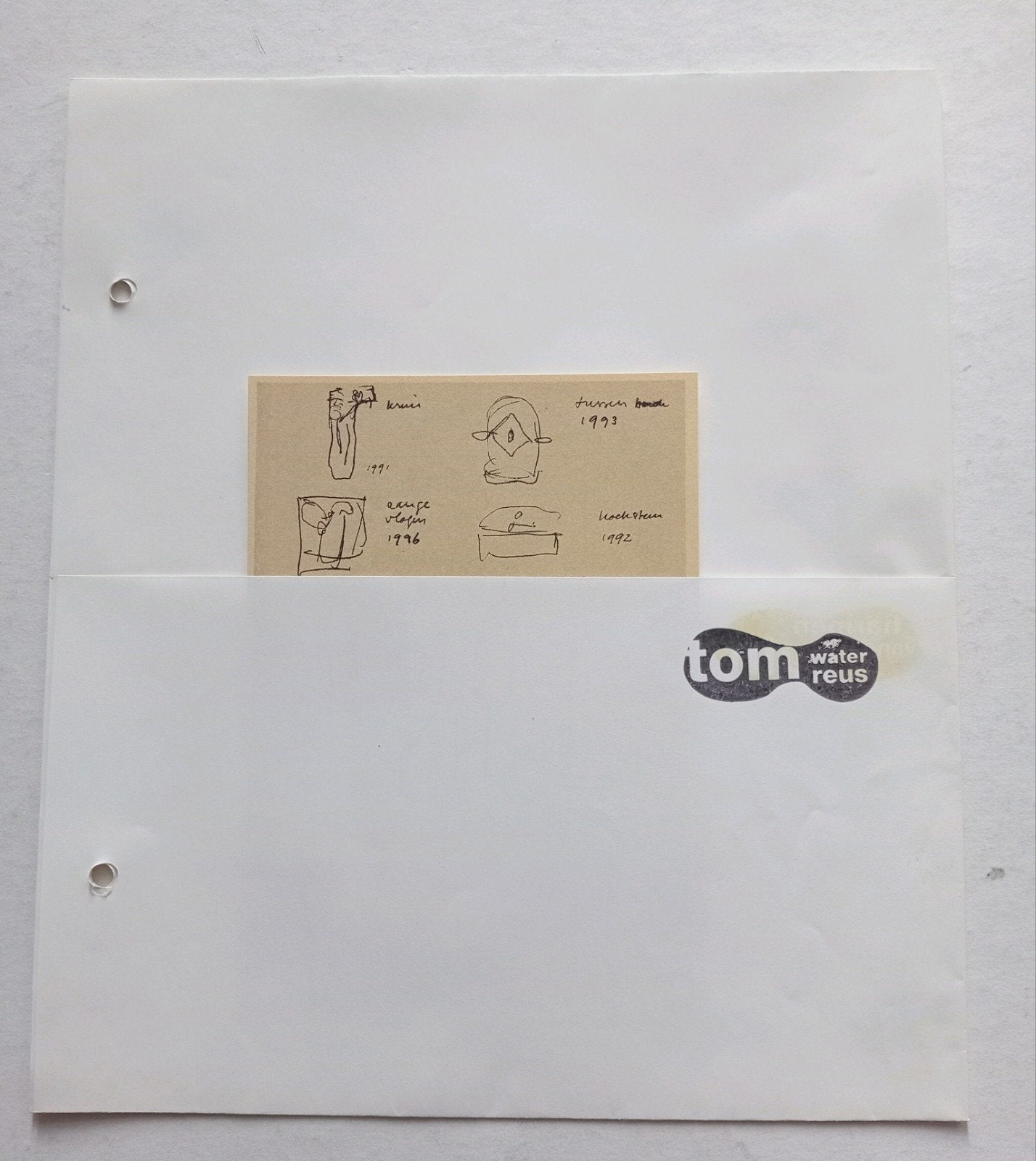 Tom Waterreus print studies 1998, Ophalen of Verzenden