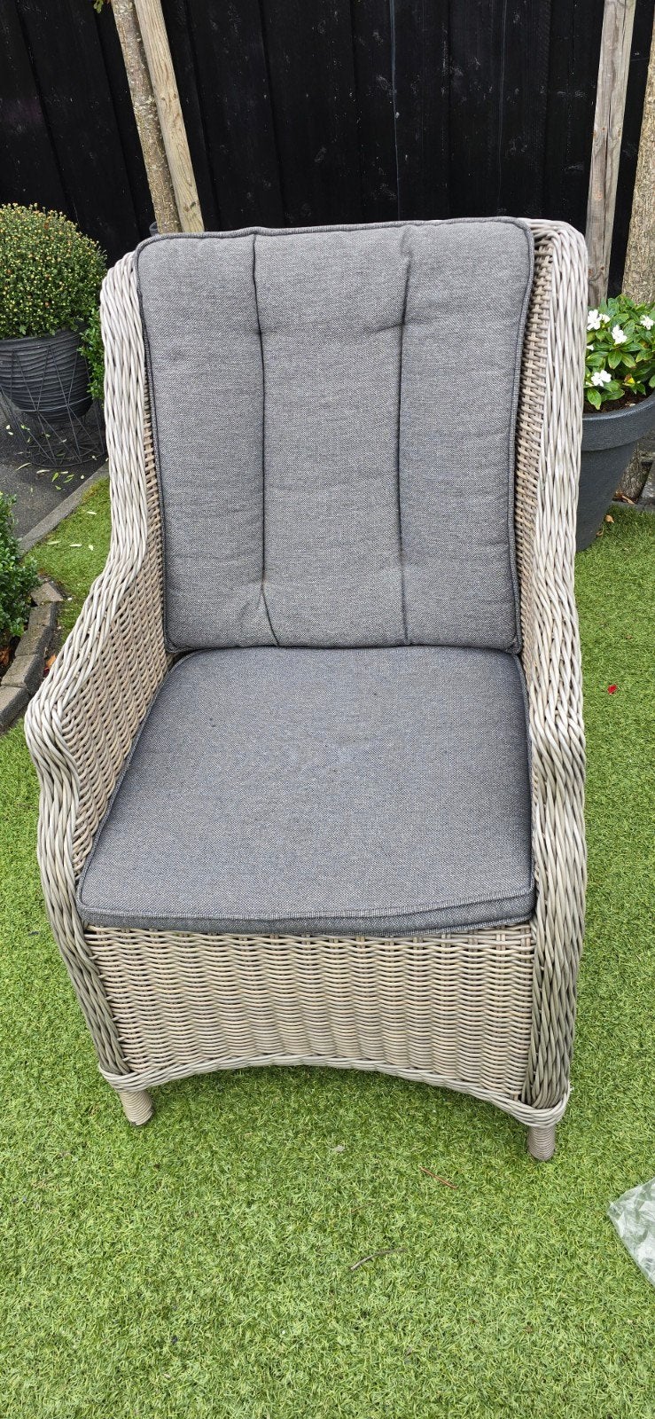 kussen voor tuinstoelen, Ophalen, Gebruikt, Overige materialen, 4 zitplaatsen
