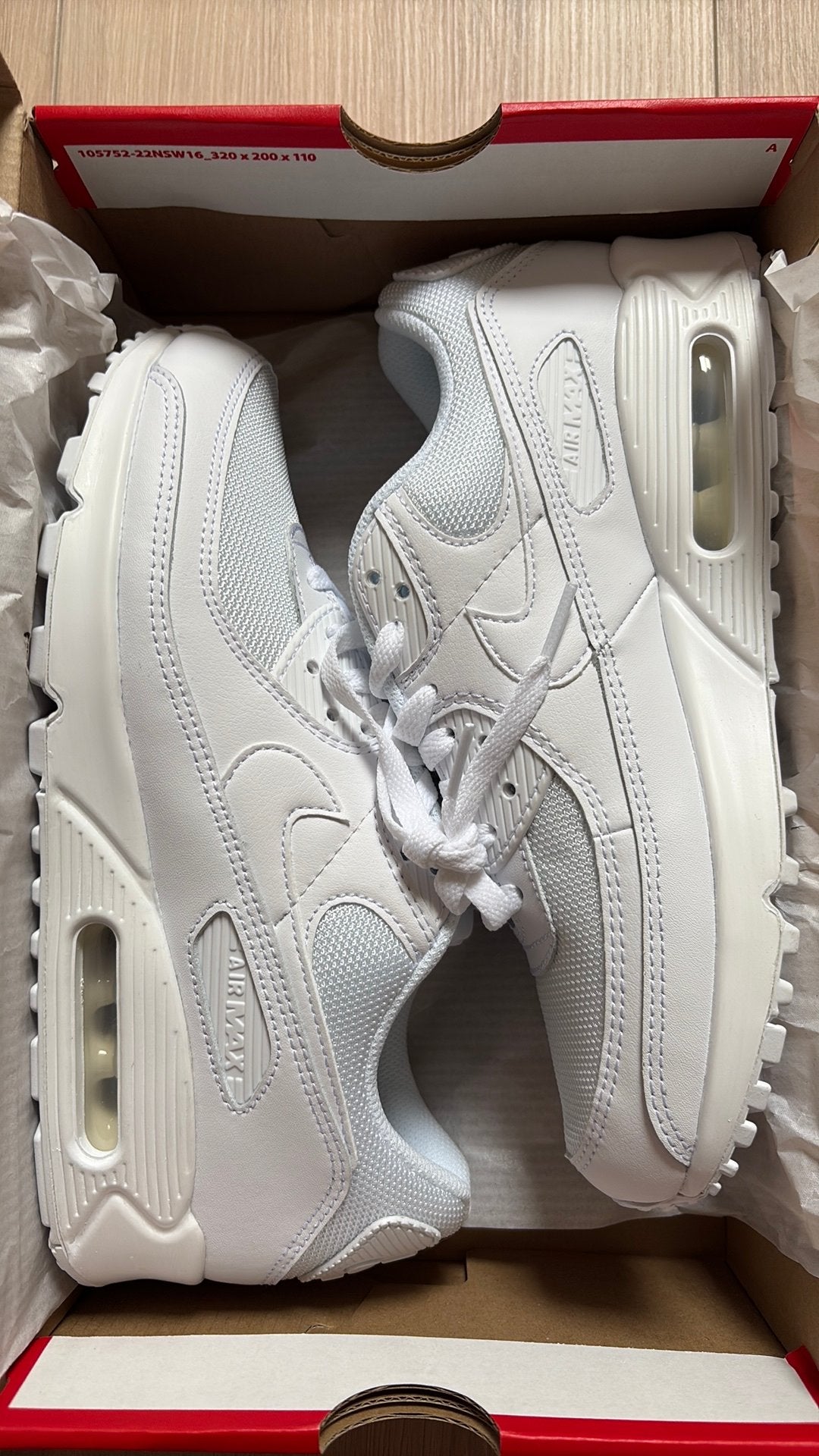 Nike air max 90 - eur42 - wit, Wit, Nieuw, Ophalen of Verzenden, Sneakers of Gympen
