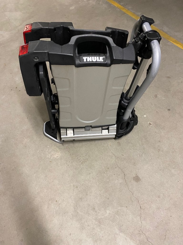 Thule easyfold 932 fietsendrager voor 2 (elek) fietsen-60 KG, Auto diversen, Ophalen, Zo goed als nieuw, Brede banden, 2 fietsen
