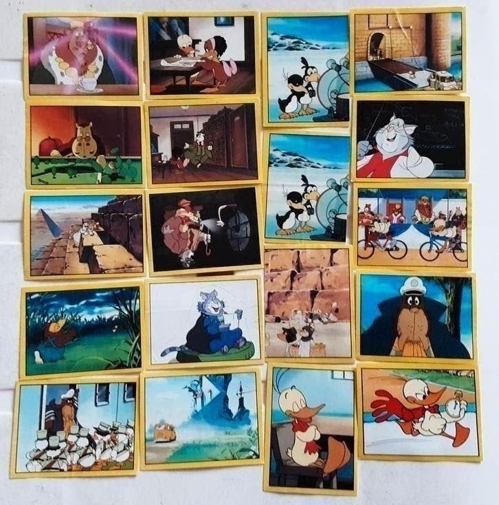 19 Panini stickers Alfred J Kwak 1987, Ophalen of Verzenden, Zo goed als nieuw