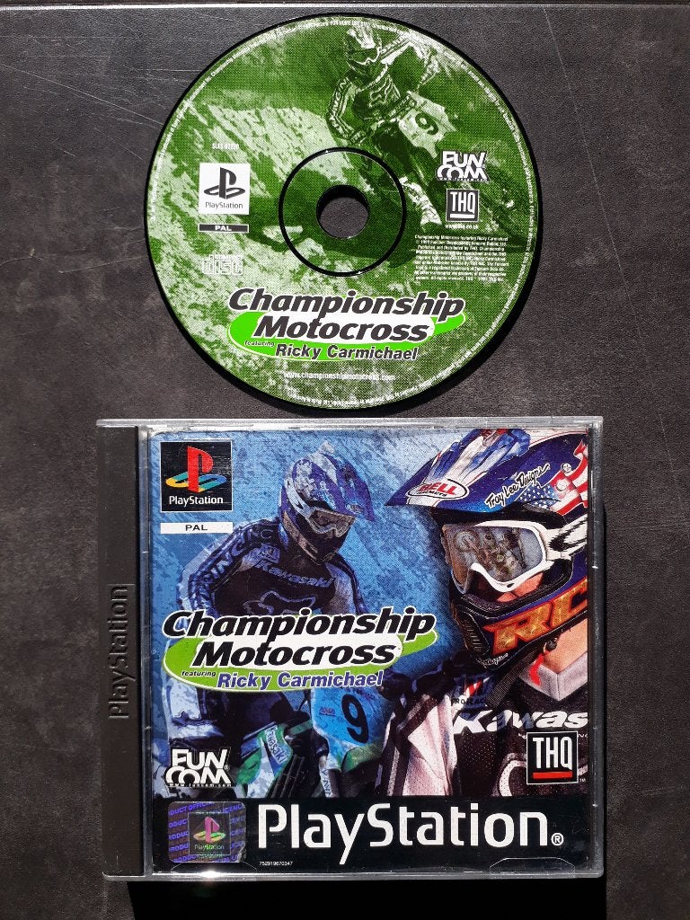 PS1 - Championship Motocross - PlayStation 1, Spelcomputers en Games, Racen en Vliegen, 2 spelers, Ophalen of Verzenden, Zo goed als nieuw