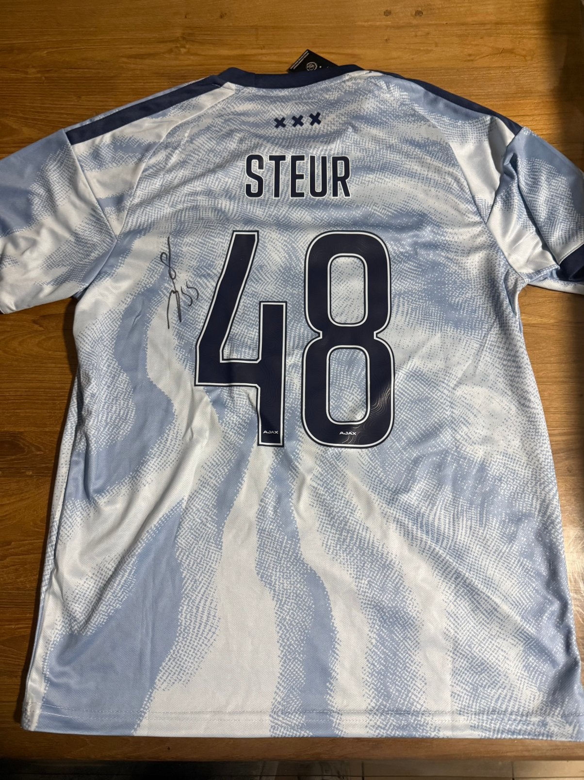 Gesigneerd Ajax shirt Sean Steur, Ophalen of Verzenden, Zo goed als nieuw, Ajax, Shirt