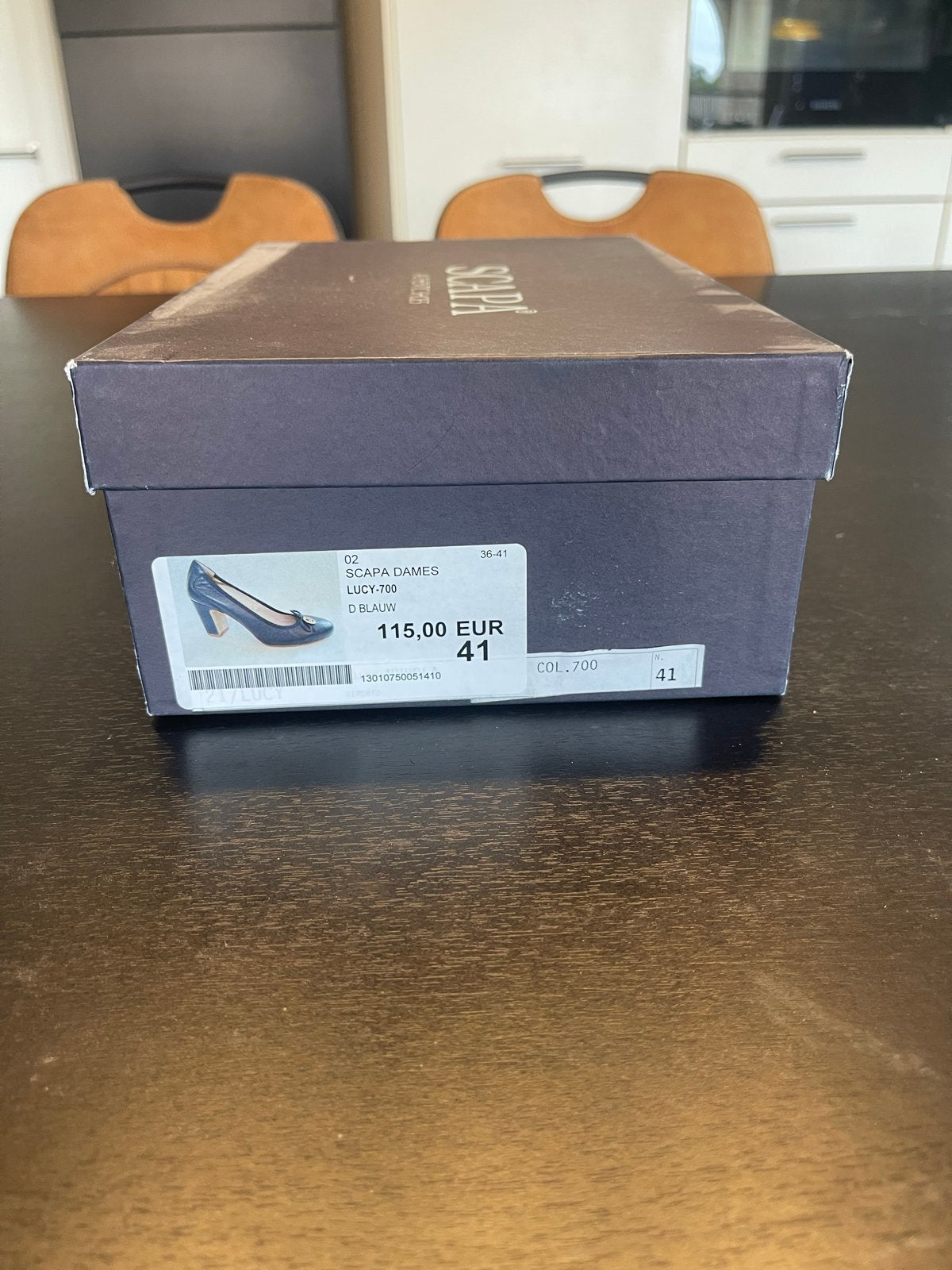 Scapa blauwe leren pumps met blokhak - Maat 41, Kleding | Dames, Ophalen, Pumps, Blauw, Gedragen