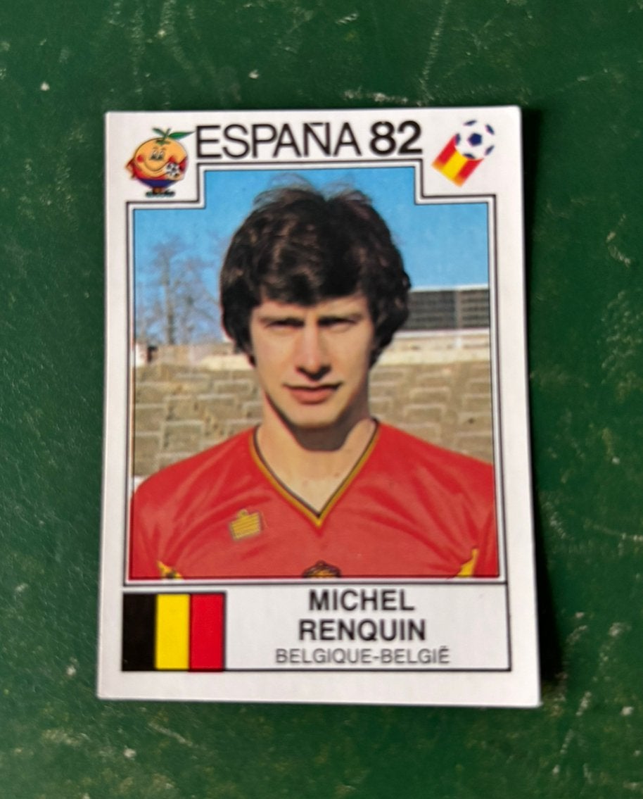 Panini plaatje Michel Renquin Belgie WK 82, Verzamelen, Sportartikelen en Voetbal, Ophalen of Verzenden