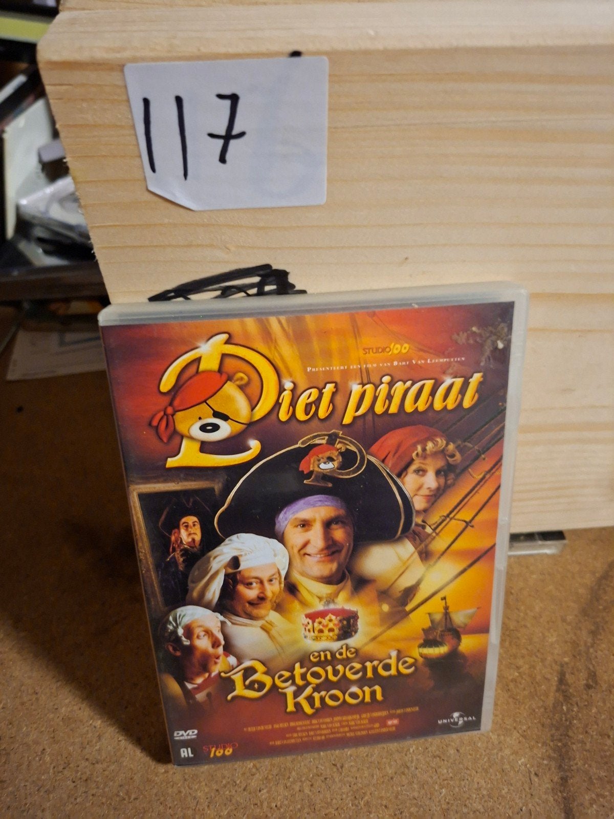 Piet Piraat en de Betoverde Kroon DVD, Gebruikt, Alle leeftijden, Familie, Film