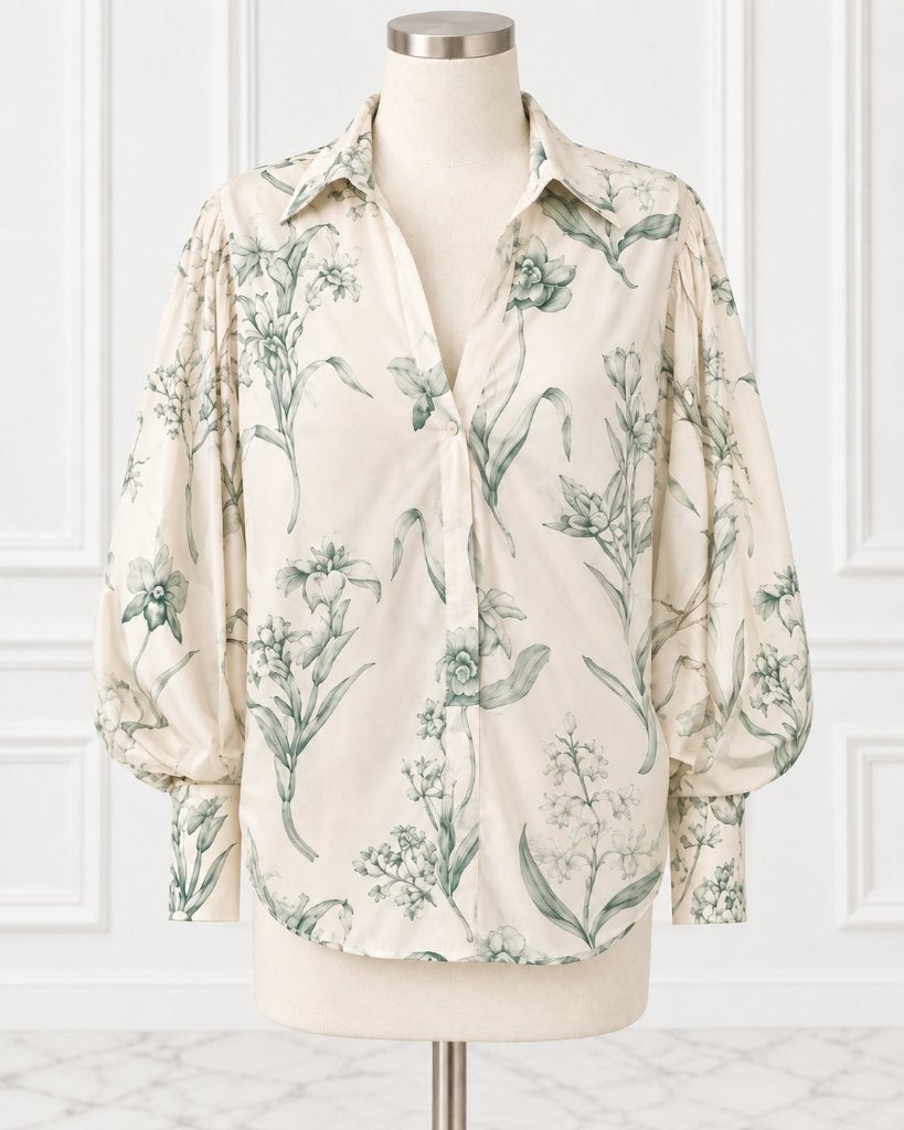 Johanna Ortiz Designer Blouse/ M-L / €720, Ophalen of Verzenden, Zo goed als nieuw, Maat 42/44 (L), Beige