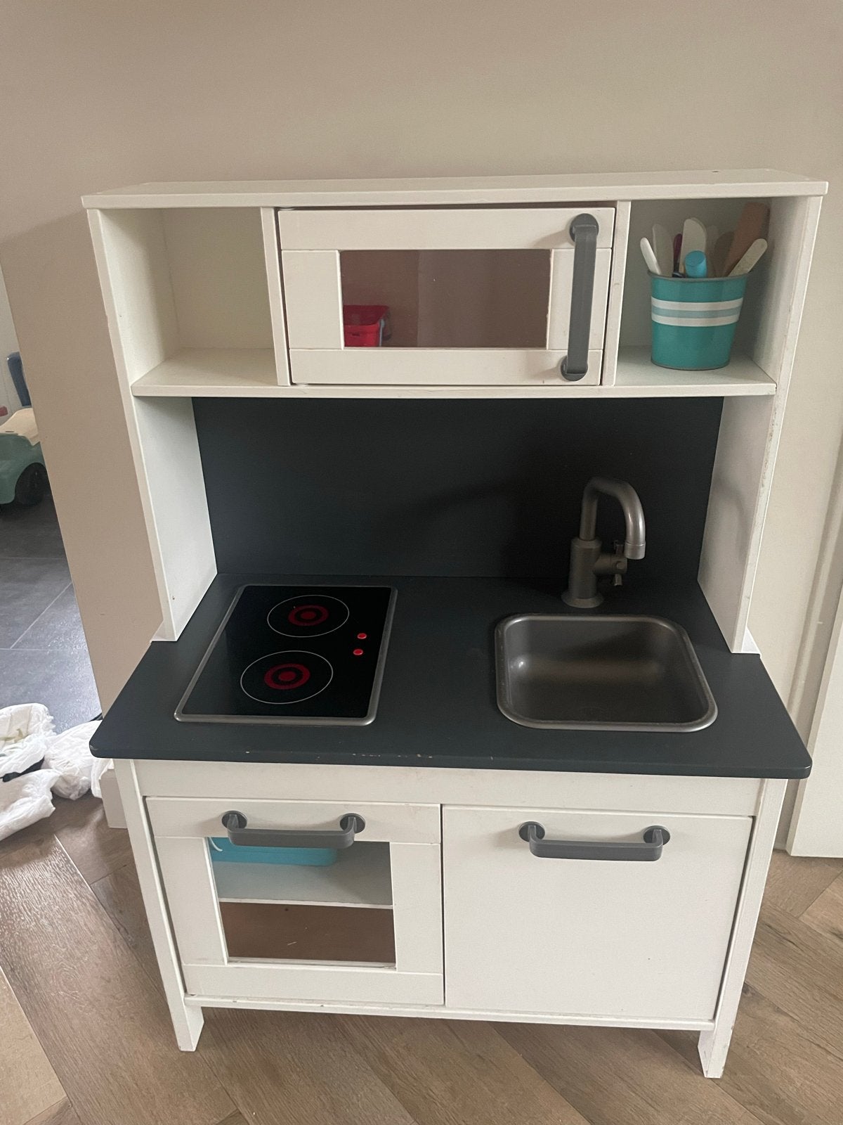 IKEA Speelgoedkeuken met accessoires, Ophalen, Zo goed als nieuw, Hout, Speelkeuken