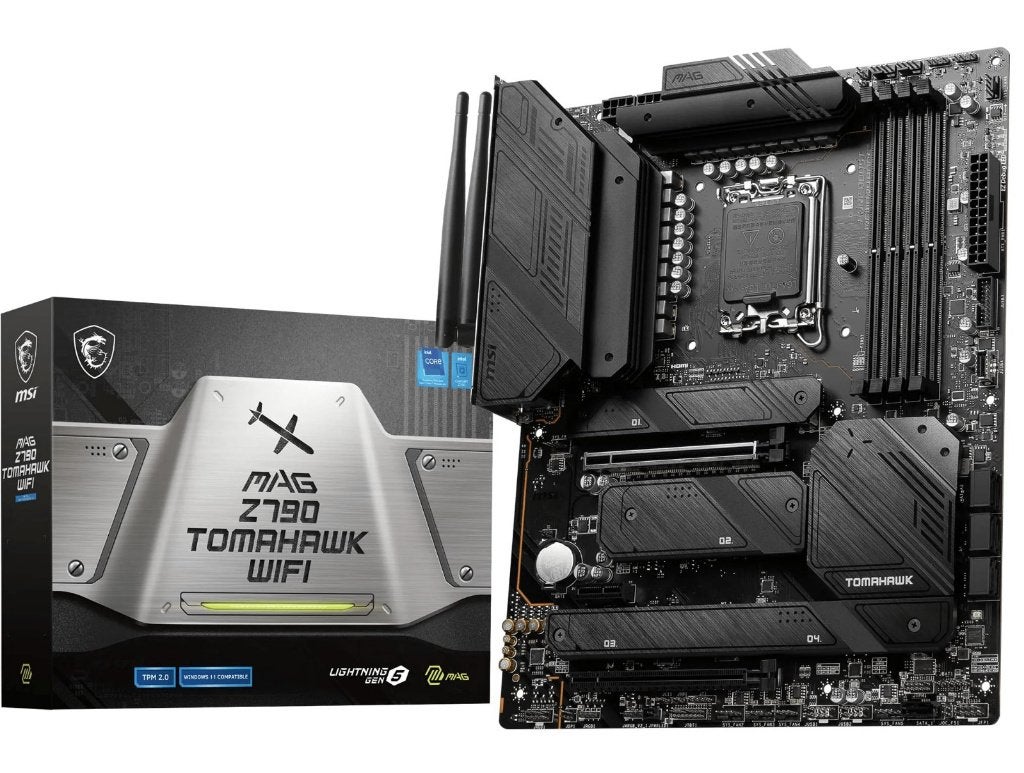 MSI MAG Z790 TOMAHAWK WIFI Moederbord, LGA 1700, Ophalen of Verzenden, Zo goed als nieuw, ATX
