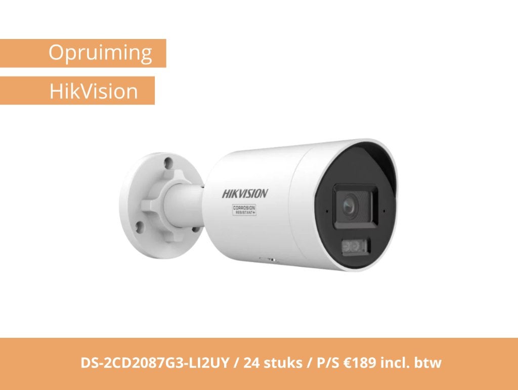 Hikvision DS-2CD2087G3-LI2UY 8MP ColorVu 3.0 IP Camera, Ophalen of Verzenden, Nieuw