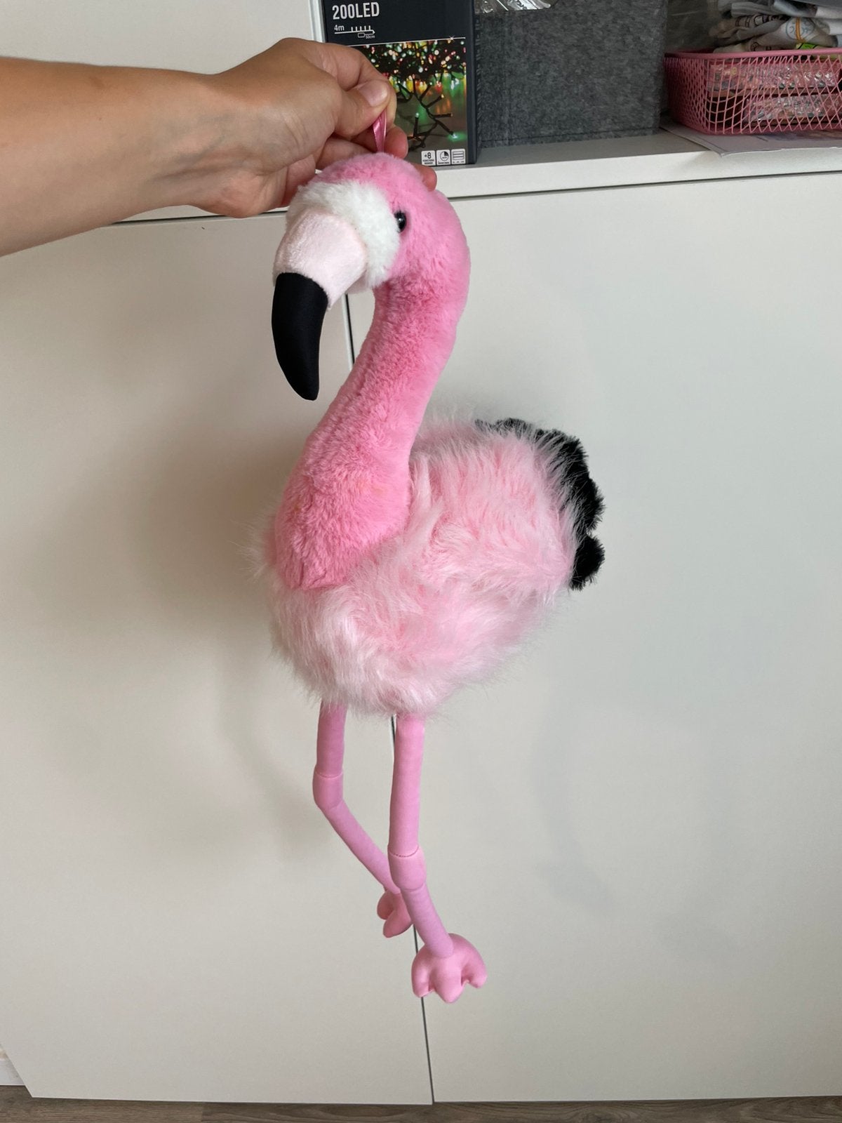 Grote pluche Flamingo ongeveer 80 cm, Ophalen of Verzenden, Zo goed als nieuw