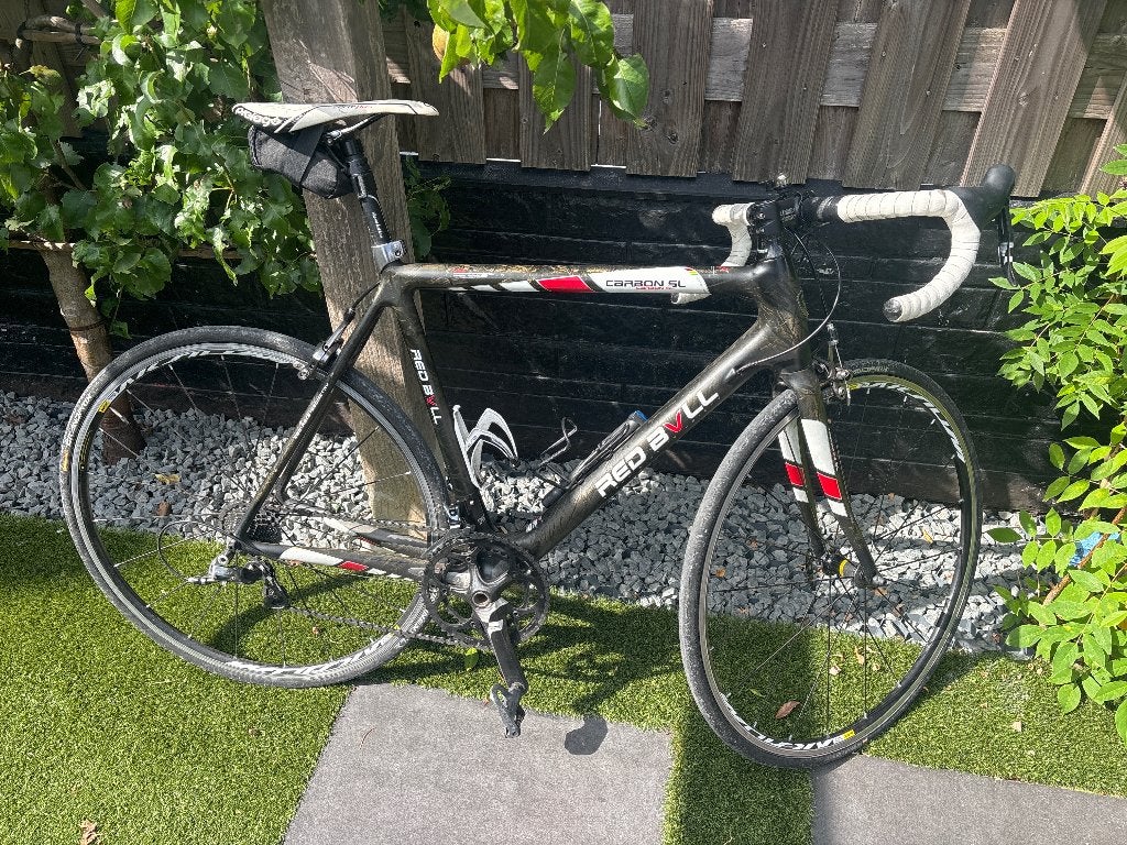 Racefiets red bull SRAM force volledig carbon, 28 inch, Gebruikt, Carbon, Meer dan 20 versnellingen
