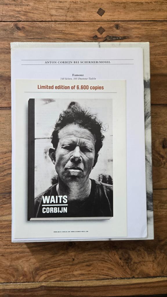 WAITS CORBIJN - Limited Edition Fotoboek, Boeken, Ophalen of Verzenden, Nieuw, Artiest, Anton Corbijn
