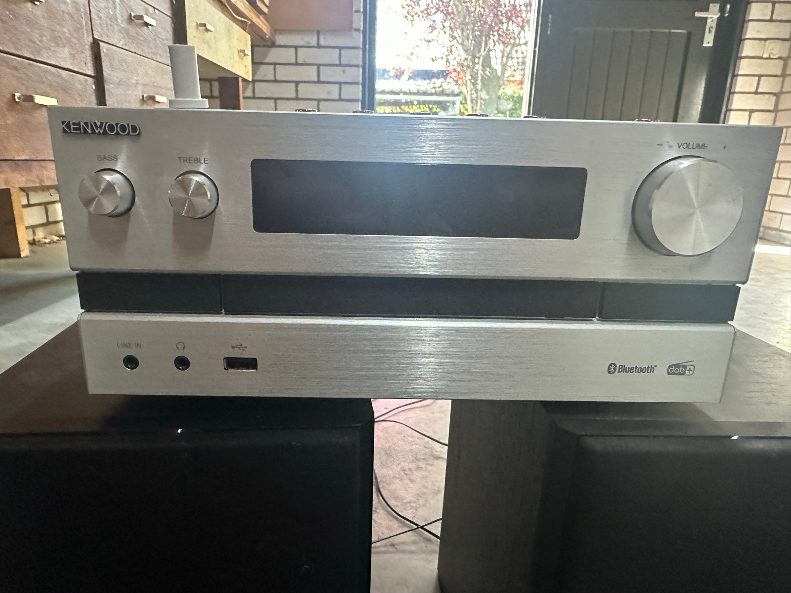 Kenwood M-918dab Microset met Bluetooth en USB, Gebruikt, Microset, Speakers, Ophalen