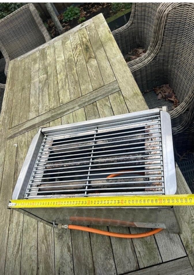 BBQ gas roestvrijstaal, Ophalen, Zo goed als nieuw, Overige merken