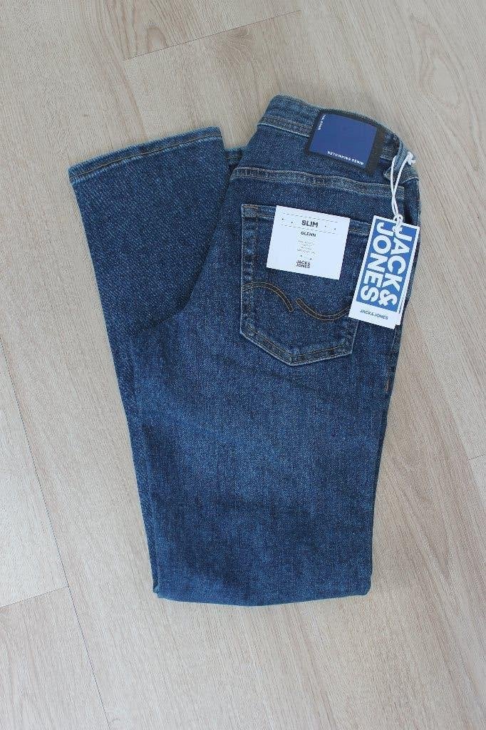 Nieuwe spijkerbroek Jack and Jones slim Glenn maat 152, Kinderen en Baby's, Kinderkleding | Maat 152, Nieuw, Ophalen, Broek, Jongen