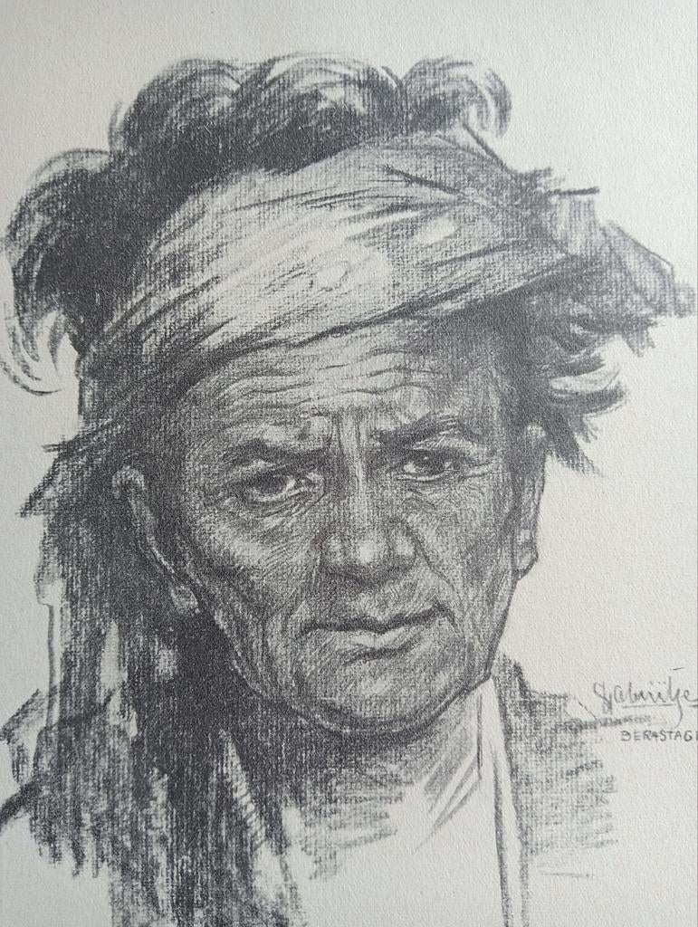 Gabrielse prent Nederlands Indië Indonesië, Ophalen of Verzenden, Voor 1940, Gebruikt, Overige onderwerpen