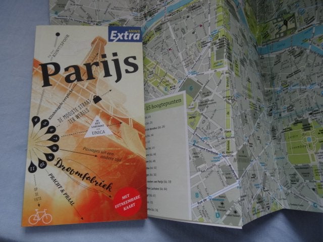 anwb extra reisgids Parijs , met de plattegrond, Europa, Nieuw, Ophalen of Verzenden, Reisgids of -boek