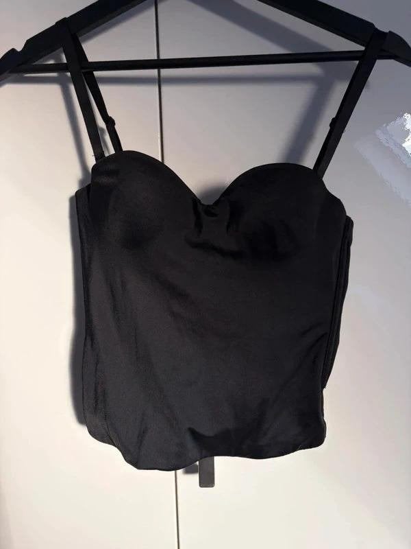 bustier korset top maat 70A XS strapless Corsage Next zwart, Zwart, Ophalen of Verzenden, Zo goed als nieuw, Zonder mouw