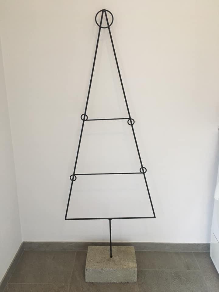 Handgemaakte ijzeren kerstboom 1,5m hoog, Diversen, Kerst, Ophalen, Nieuw
