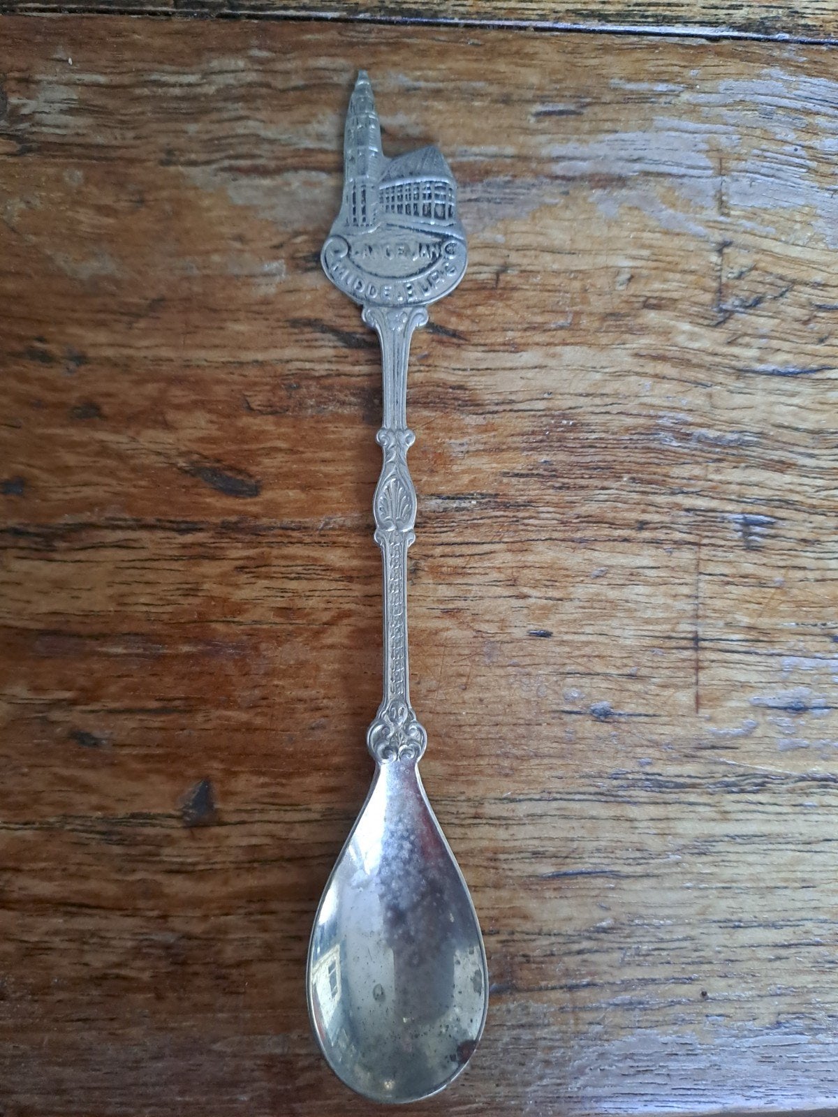 Vintage lepeltje Lange Jan Middelburg, Ophalen of Verzenden