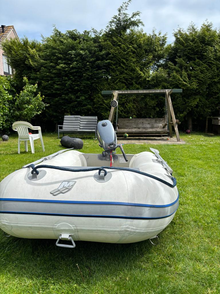 Quicksilver rubberboot met Yamaha 5pk langstaart, Ophalen, Quicksilver, Gebruikt, Inclusief motor
