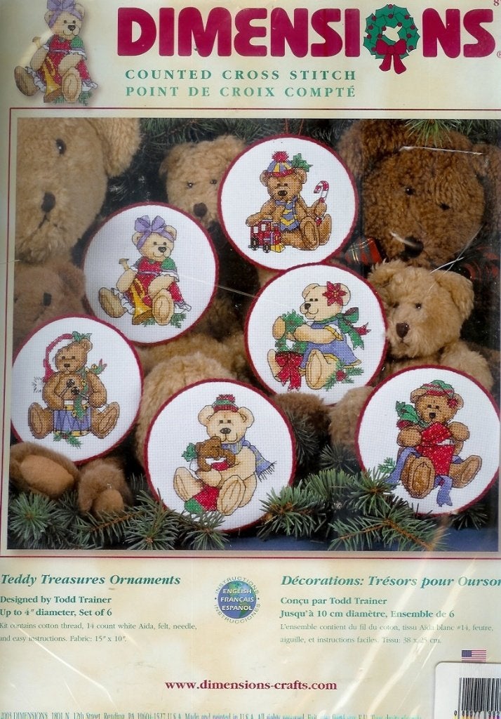 Cado dimensions borduurpakket, TEDDY TREASURES ORNAMENTS, Ophalen of Verzenden, Nieuw, Handborduren, Borduurpakket
