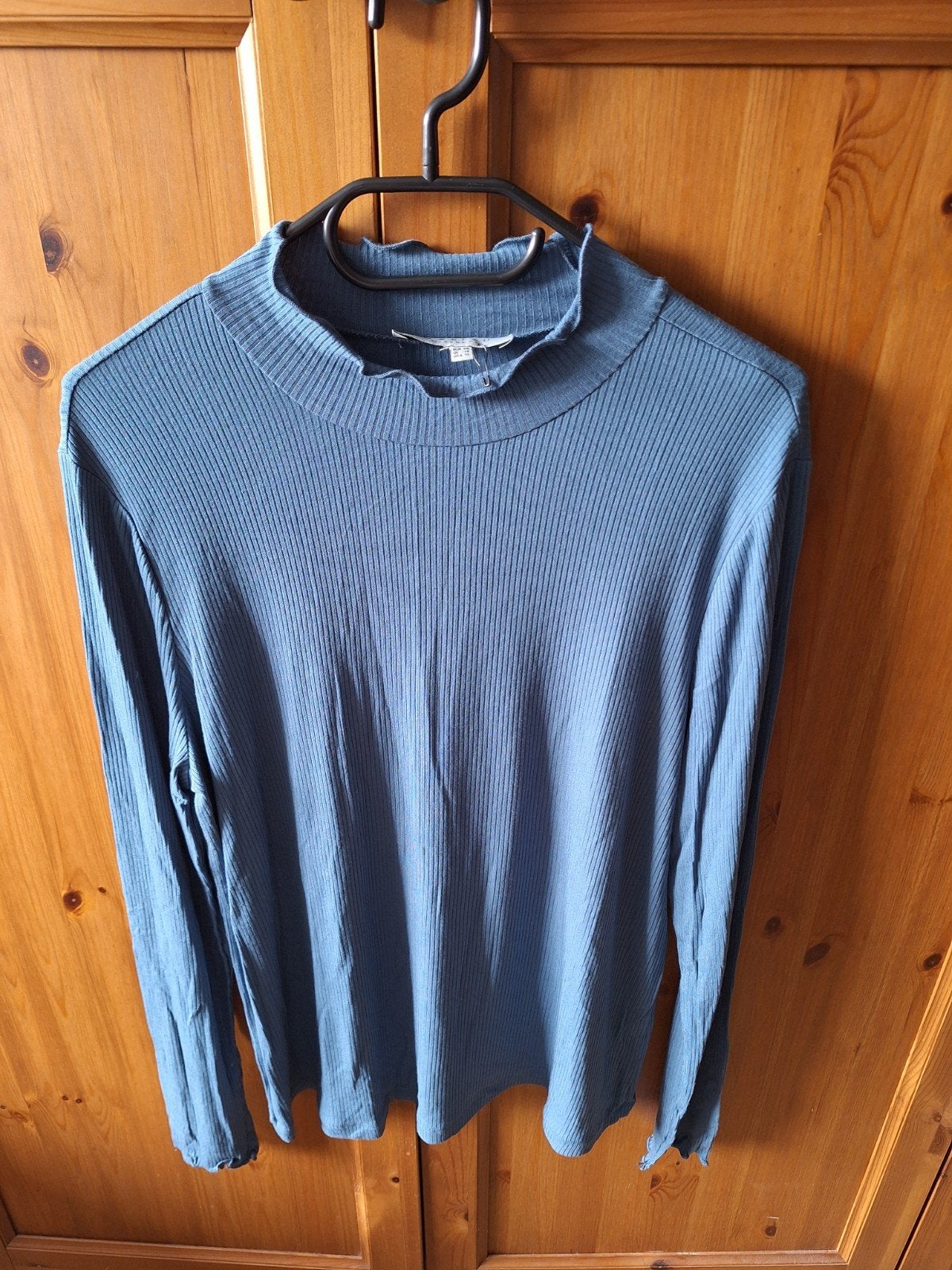 Ivy Beau jeansblauw shirt lange mouw nieuw 46 roezels, Kleding | Dames, Blauw, Maat 42/44 (L), Ophalen of Verzenden, Lange mouw