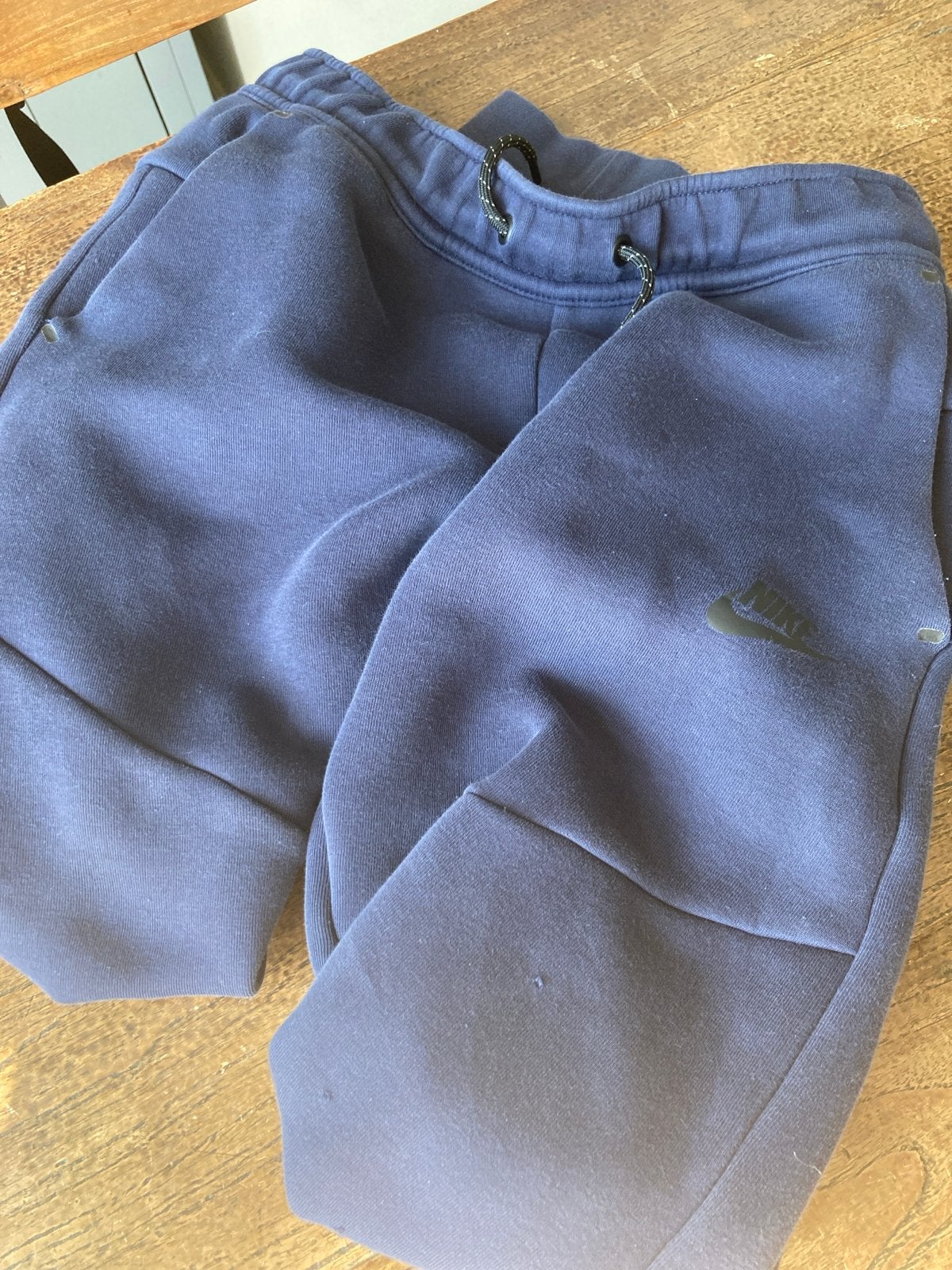Nike Tech Fleece Broek Kids L Donkerblauw, Ophalen of Verzenden, Gebruikt, Jongen of Meisje, Broek