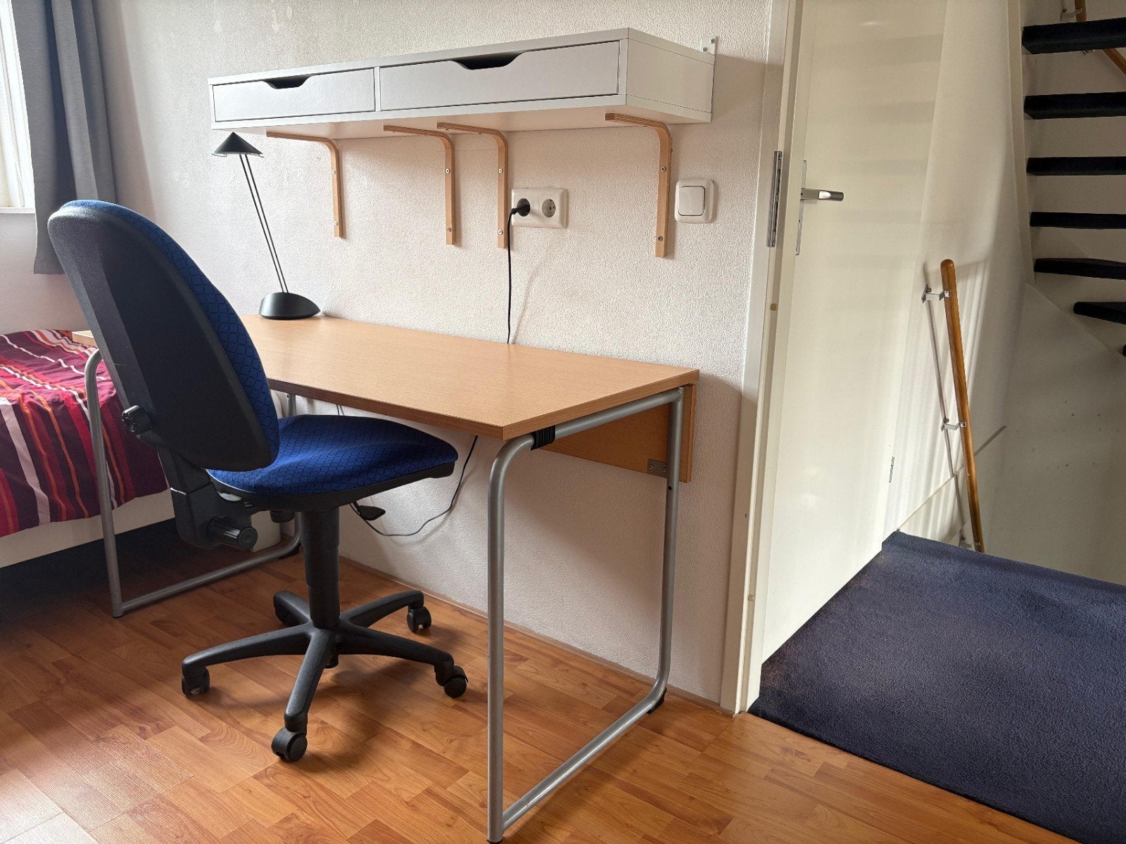 2x Ikea Idre bureau inklapbaar+ladendesk, Ophalen, Gebruikt, 135 cm, Scandinavisch