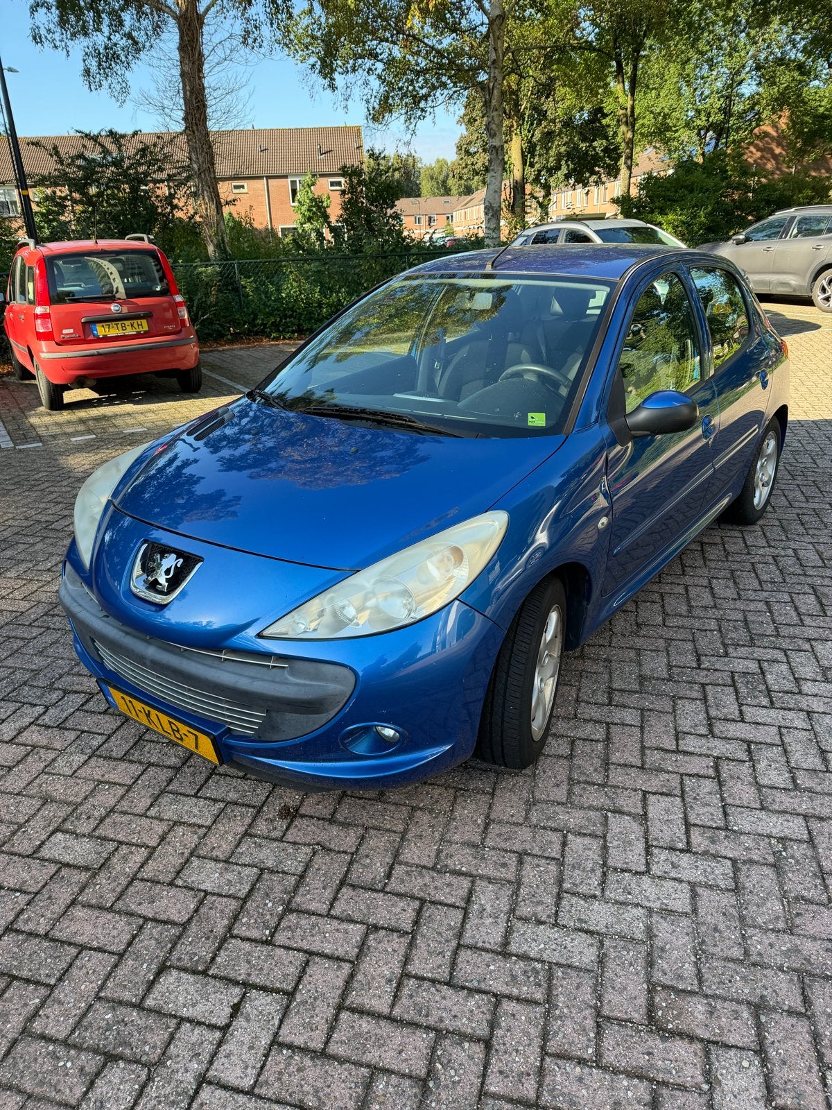 Peugeot 206+ 1.4XS, benzine, handgeschakeld, Auto's, 206+, Stof, Zwart, Blauw