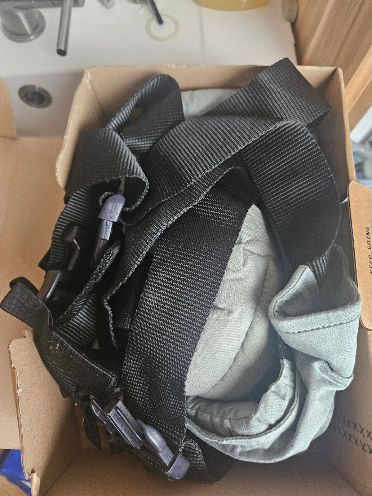 BYKAY Click Carrier Classic Draagzak Minty Grey, Overige merken, Ophalen of Verzenden, Zo goed als nieuw, Buik, Rug of Zij