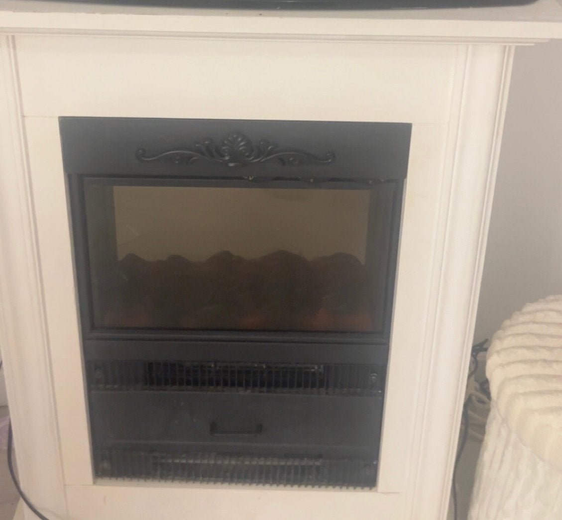 Sfeerhaard met verwarming - Elektrisch en vrijstaand, Ophalen of Verzenden, Gebruikt, Vrijstaande haard, Elektrische haard