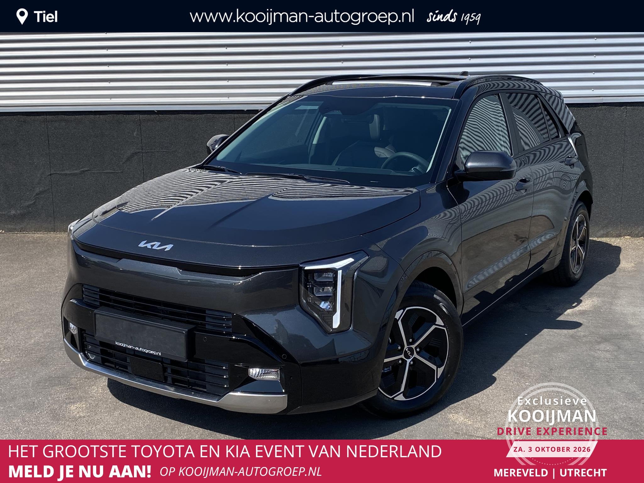 Kia Niro 1.6 GDi Hybrid DynamicPlusLine FACELIFT! ACTIE, Sch, Auto's, 137 pk, Euro 6, Leder en Stof, Bedrijf