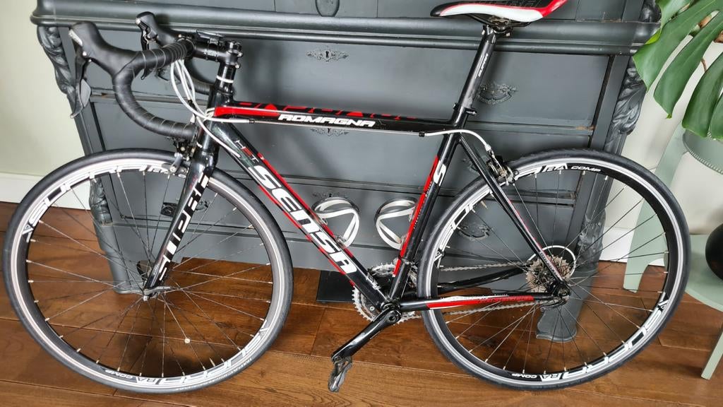 Sensa Romagna racefiets, 52cm frame, Shimano onderdelen, Gebruikt, Aluminium, 49 tot 53 cm, Meer dan 20 versnellingen