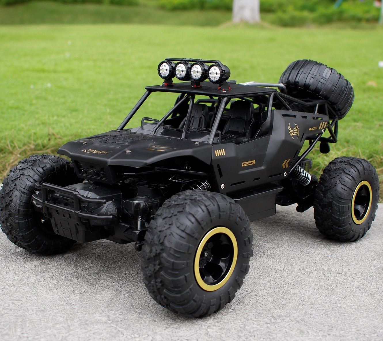 RC Offroad Auto 4x4 - Krachtige Crawler met Verlichting, Elektro, Auto offroad, Nieuw, Ophalen of Verzenden