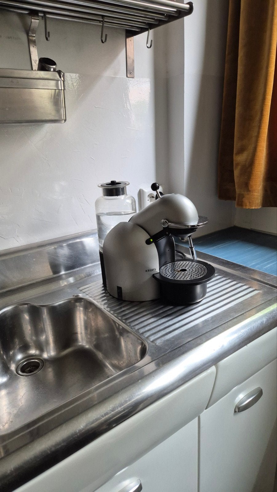 Vintage Krups Nespresso machine, Stoompijpje, Koffiepads en cups, Gebruikt, Espresso apparaat