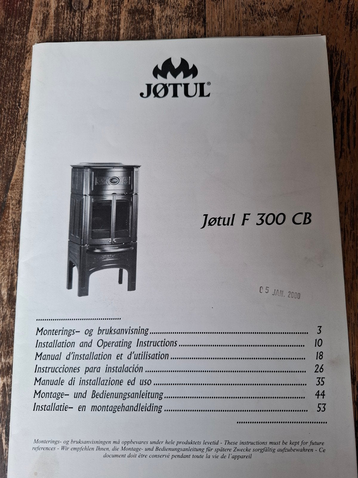 Jotul F 300 CB Houtkachel - Klassiek en Efficiënt, Ophalen