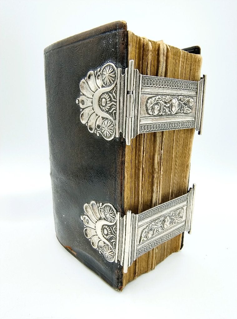 Bijbel met zilveren sloten, A. Kooiman, Schoonhoven, 1856