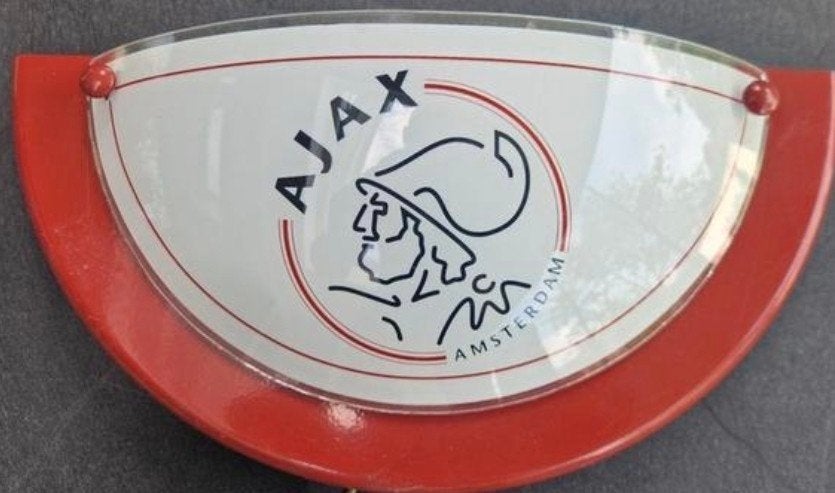 Ajax wandlamp - Uniek item voor de echte fan!, Ophalen of Verzenden, Gebruikt, Ajax, Overige typen