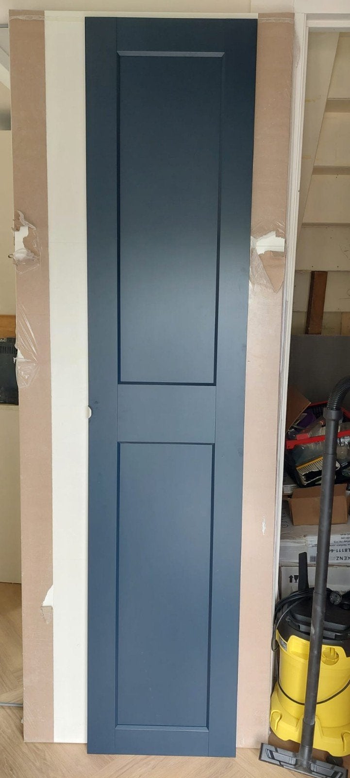 Donkerblauwe paneeldeur voor Pax kast 50x235cm, Ophalen, 200 cm of meer, 50 tot 100 cm, Zo goed als nieuw