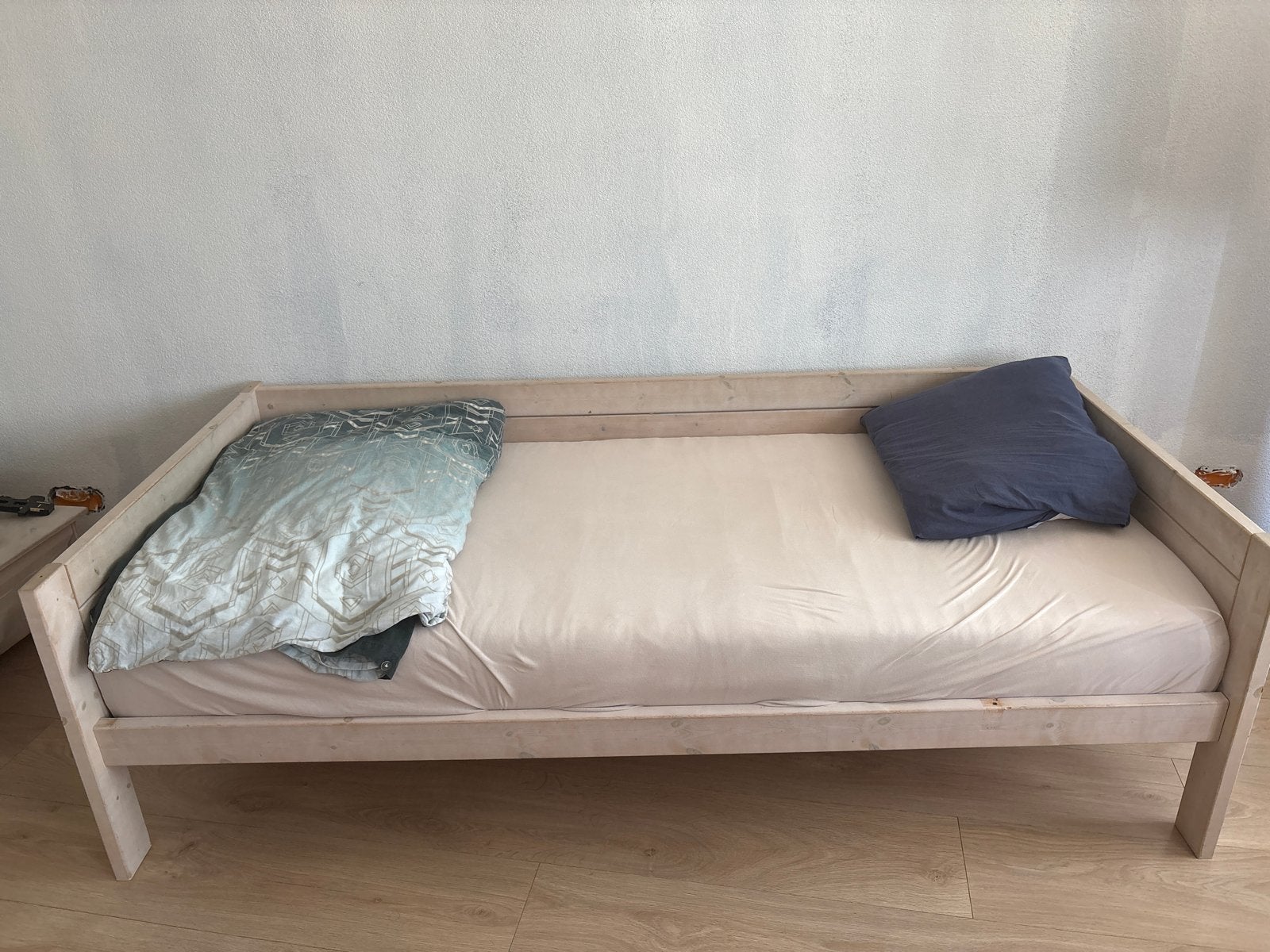 Life Time eenpersoonsbed 90x200cm met valbeveiliging, Ophalen, Gebruikt, 90 cm, Eenpersoons
