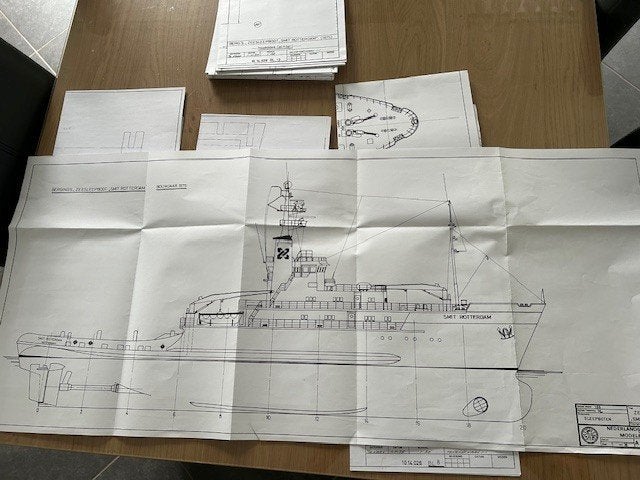 Bouwtekening Smit Rotterdam schaal 1:50, Ophalen of Verzenden, Zo goed als nieuw, 1:32 tot 1:50