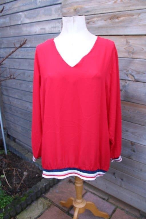 Tuniek rood Paprika mt Xl/XXL Vaste prijs, Maat 46/48 (XL) of groter, Ophalen of Verzenden, Zo goed als nieuw, Paprika