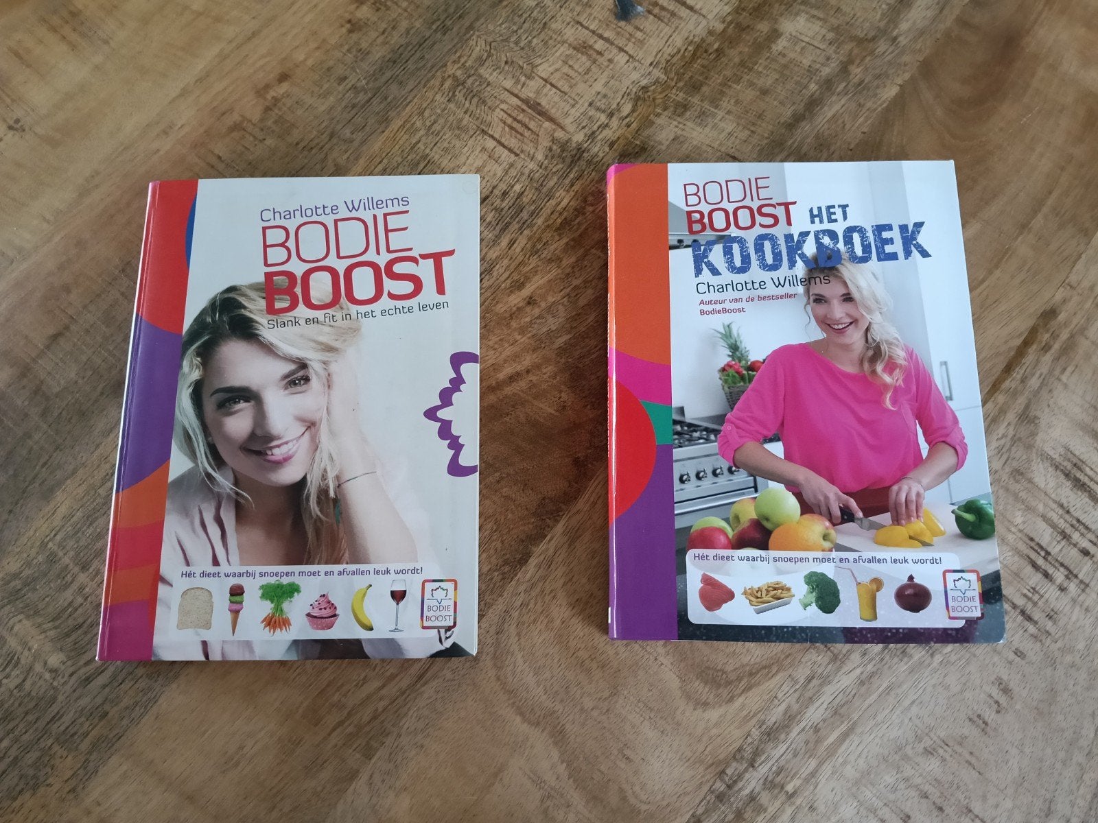 BodieBoost: Slank en Fit & Het Kookboek (2 boeken), Boeken, Ophalen of Verzenden, Zo goed als nieuw, Dieet en Voeding, Charlotte Willems