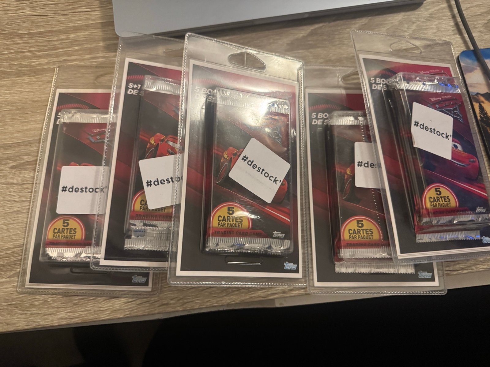 5 panini / Disney Cars Card blisters, Ophalen of Verzenden, Zo goed als nieuw