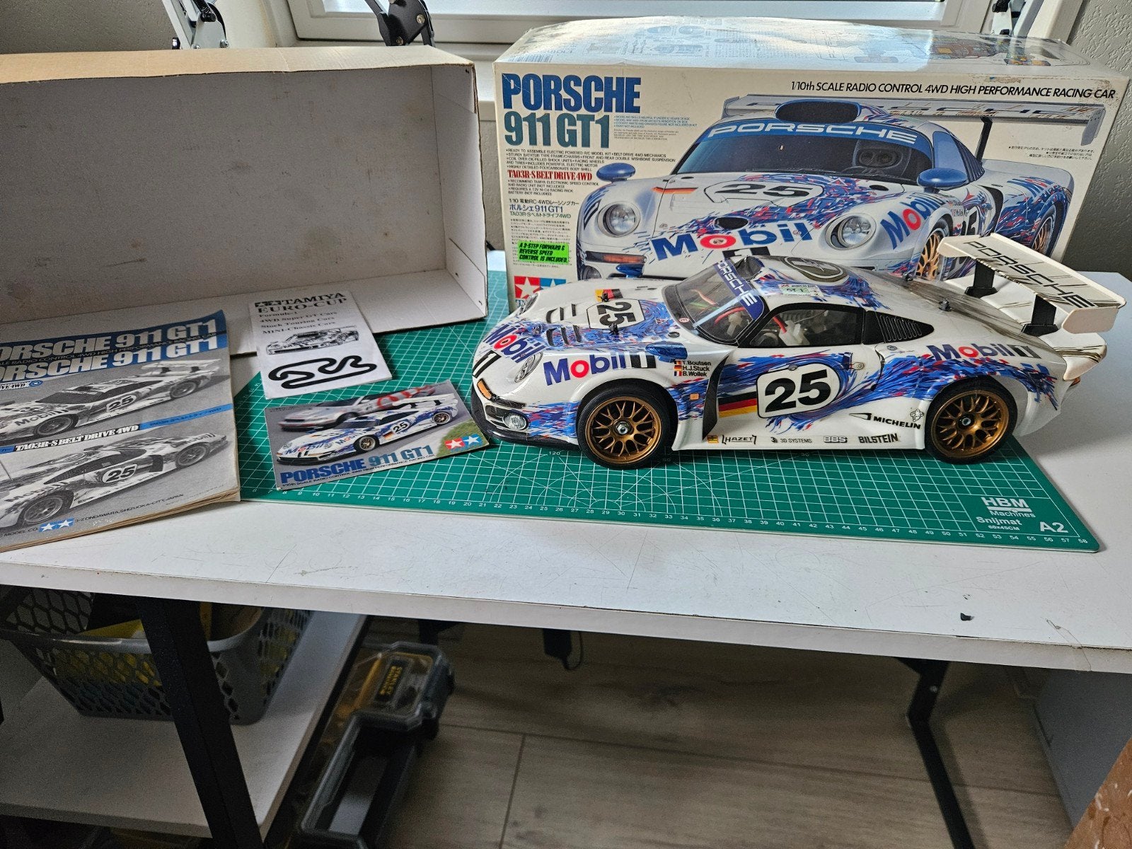 Tamiya Porsche GT1 TA03RS #58193 - 1997 RC Model, Elektro, Ophalen of Verzenden, Zo goed als nieuw, Schaal 1:10